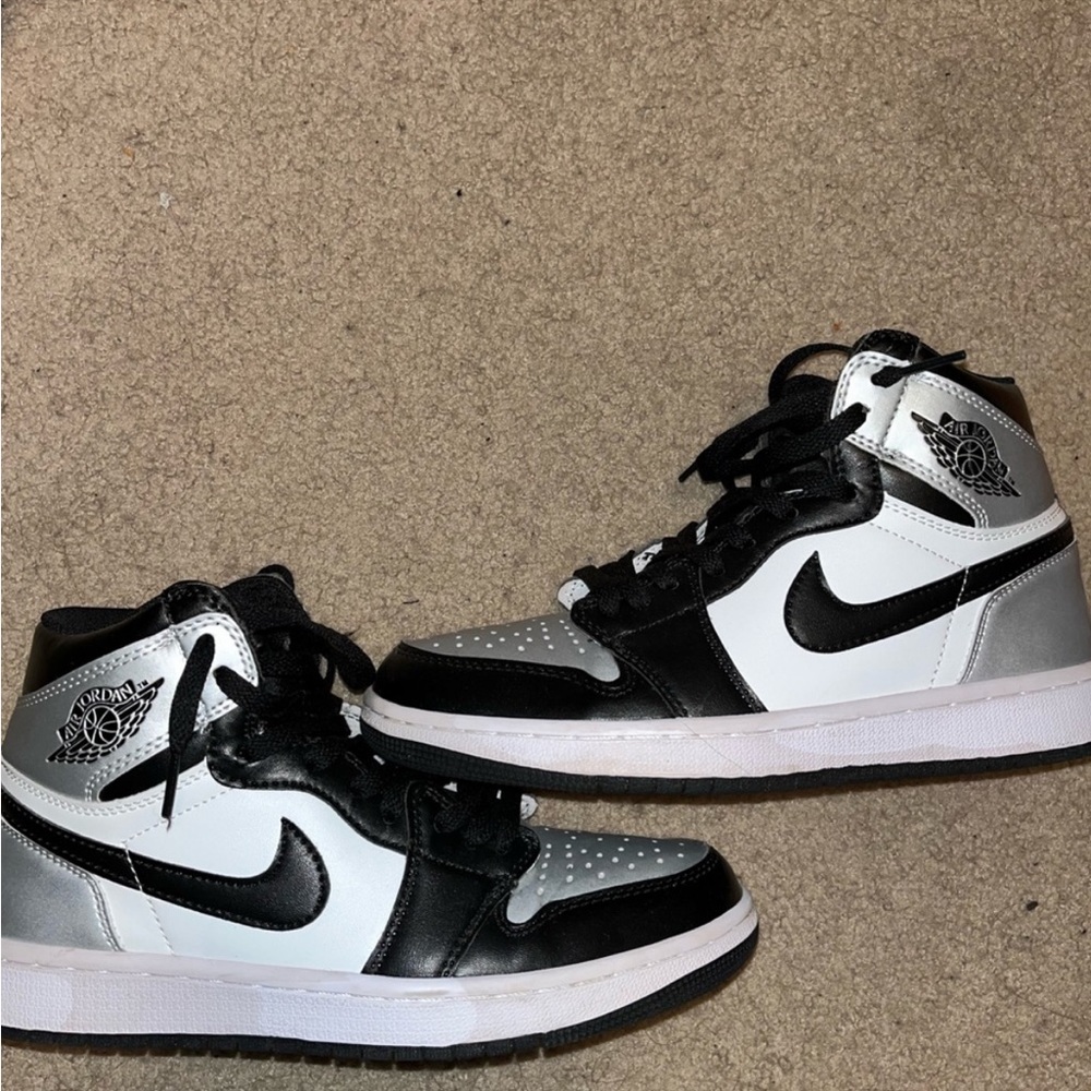 Silver Air Jordans